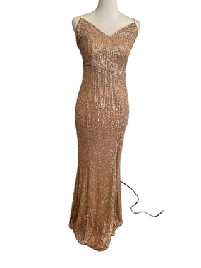 Missord Rose Gold Sequin Gown
